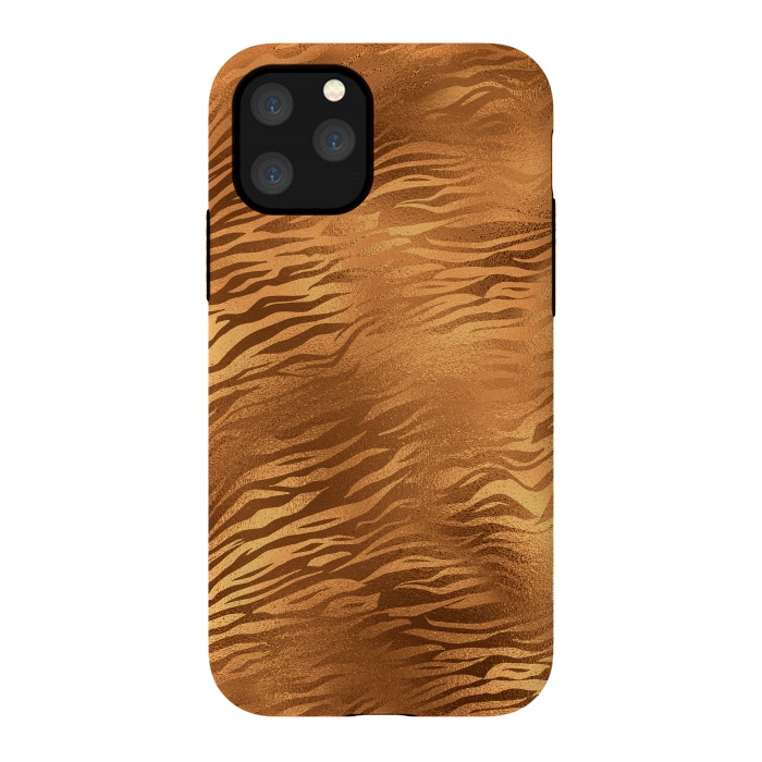iPhone 11 Pro StrongFit Copper Tiger Fur by  Utart