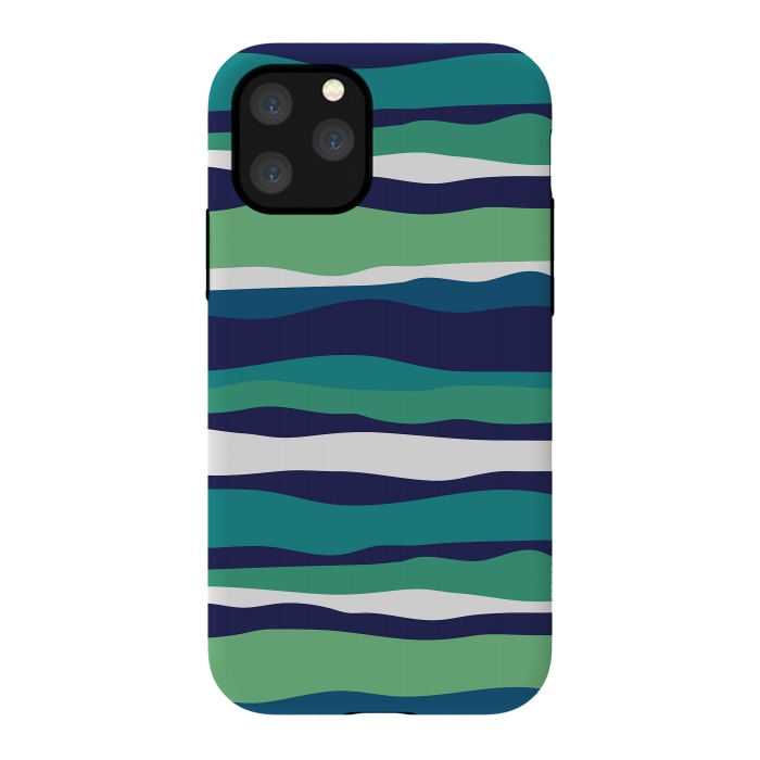 iPhone 11 Pro StrongFit Sea Stripes by Majoih
