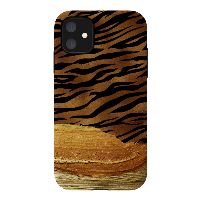 iPhone 11 StrongFit Hot Tiger Skin  by  Utart