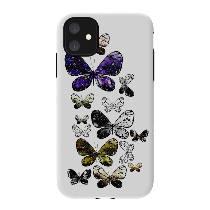 iPhone 11 StrongFit Metallic Moth by Amaya Brydon