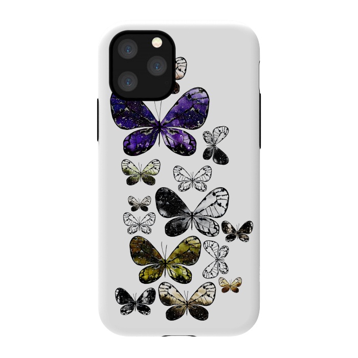 iPhone 11 Pro StrongFit Metallic Moth by Amaya Brydon