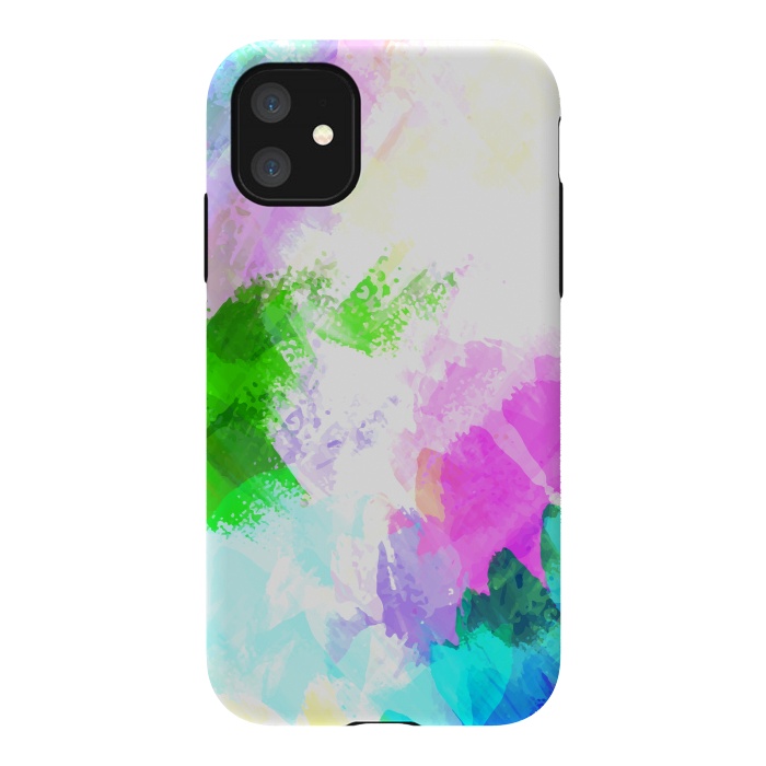 iPhone 11 StrongFit Abstract watercolor paint by Bledi