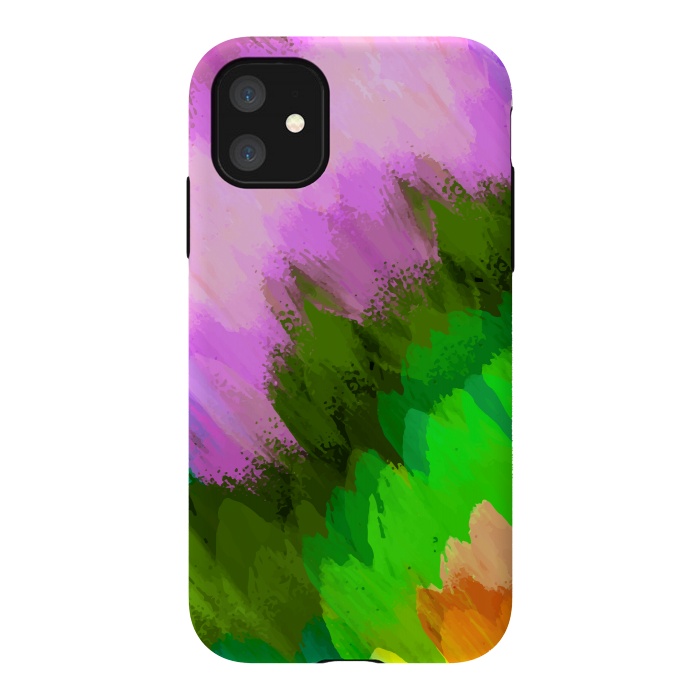 iPhone 11 StrongFit Watercolor waterfall, nature by Bledi