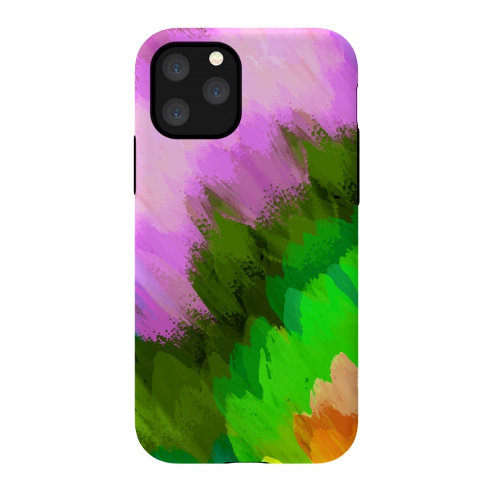 iPhone 11 Pro StrongFit Watercolor waterfall, nature by Bledi