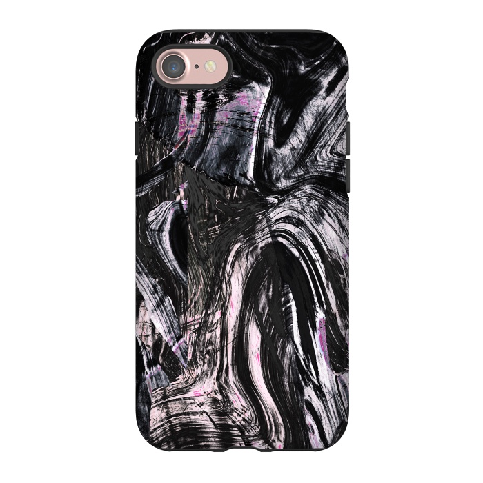 iPhone 7 StrongFit Tribal brushstrokes marble by Oana 