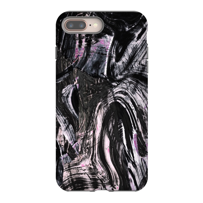 iPhone 7 plus StrongFit Tribal brushstrokes marble by Oana 