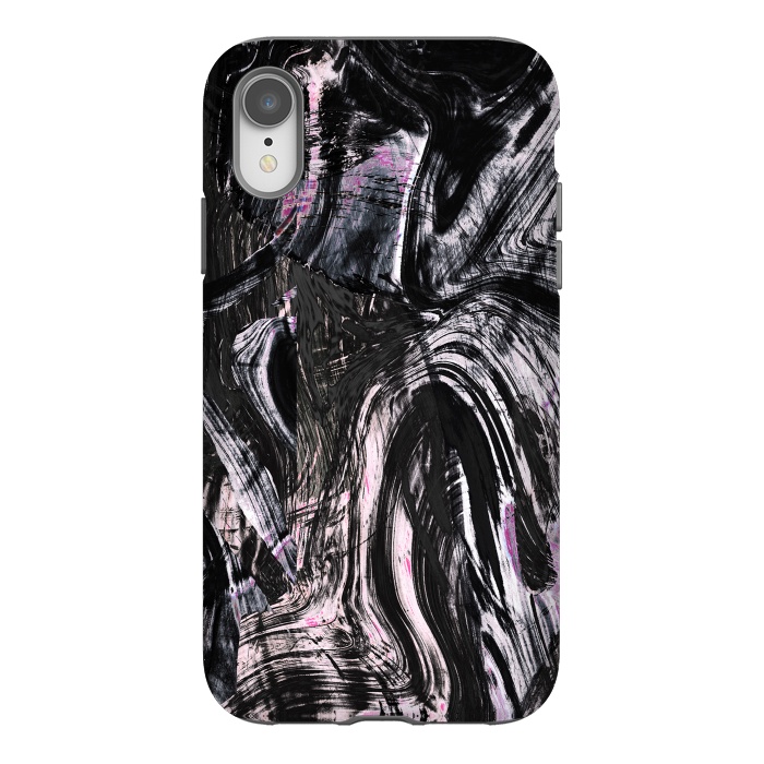 iPhone Xr StrongFit Tribal brushstrokes marble by Oana 