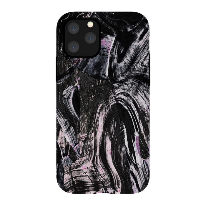 iPhone 11 Pro StrongFit Tribal brushstrokes marble by Oana 