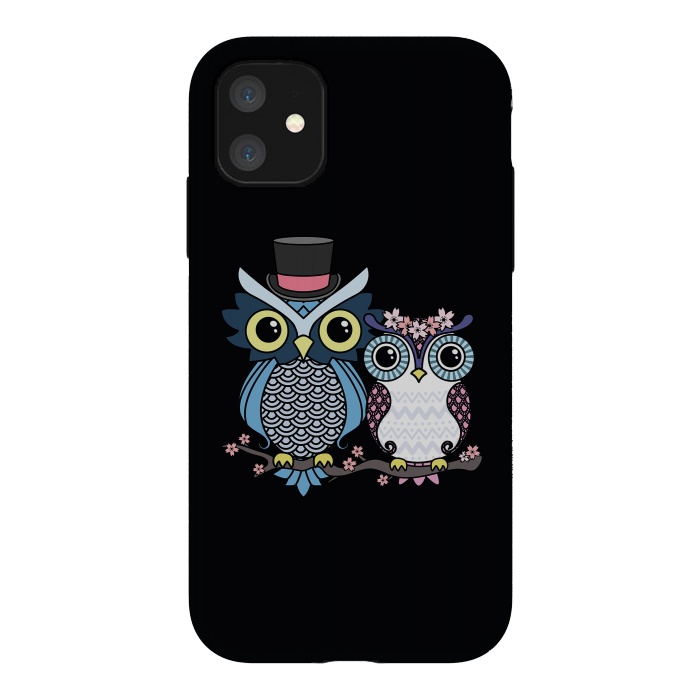 iPhone 11 StrongFit Owl love  by Laura Nagel