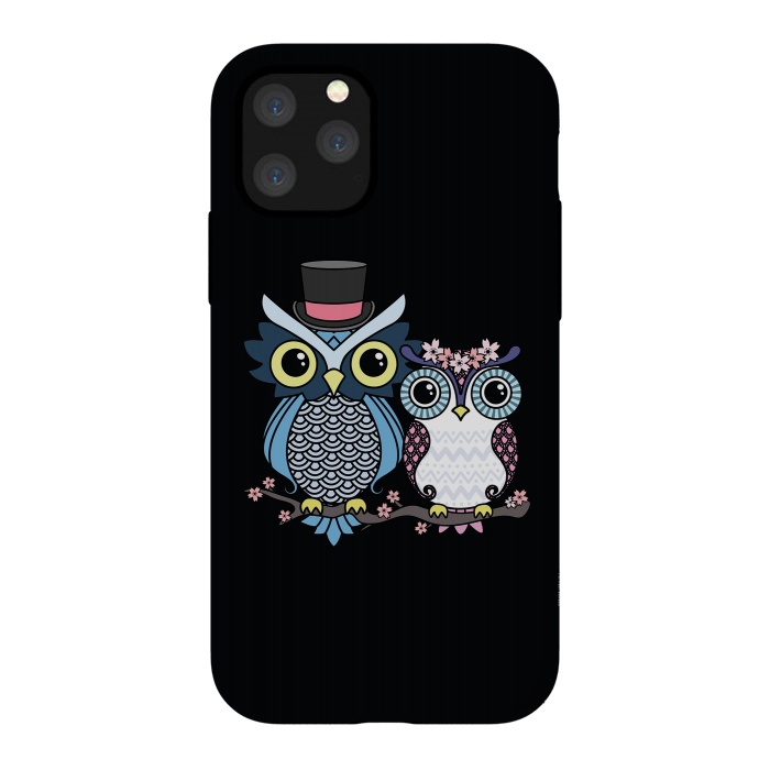 iPhone 11 Pro StrongFit Owl love  by Laura Nagel