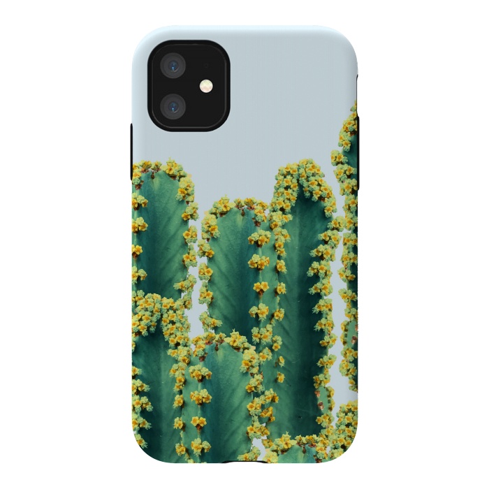 iPhone 11 StrongFit Adorned Cactus by Uma Prabhakar Gokhale