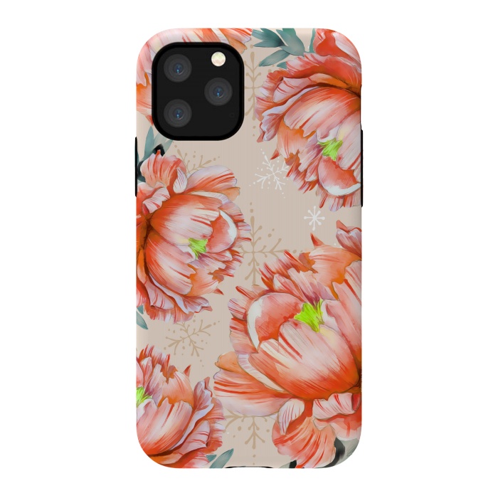 iPhone 11 Pro StrongFit Lovely Peony by Creativeaxle