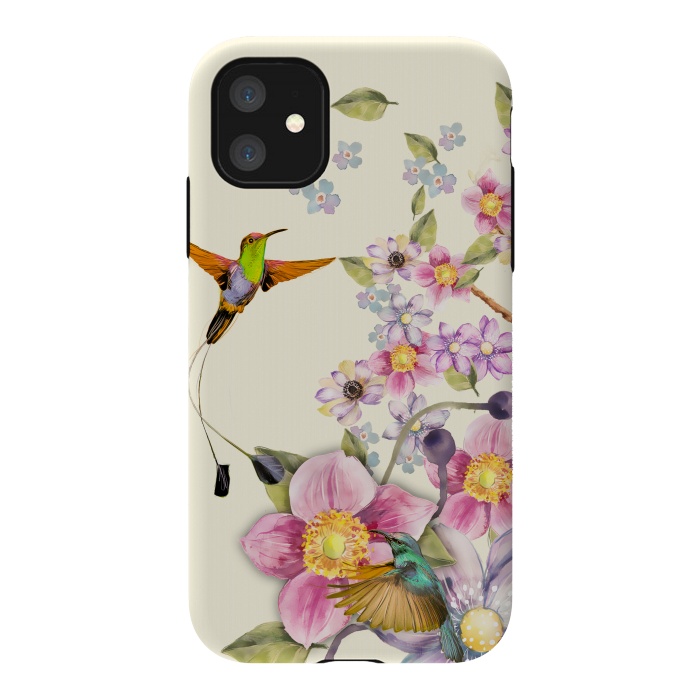 iPhone 11 StrongFit Tropical Kingfisher by Creativeaxle