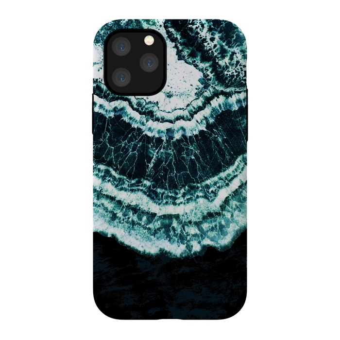 iPhone 11 Pro StrongFit Dark green agate marble by Oana 