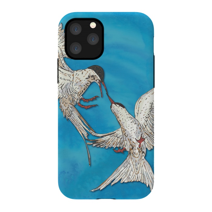 iPhone 11 Pro StrongFit Arctic Terns by Lotti Brown