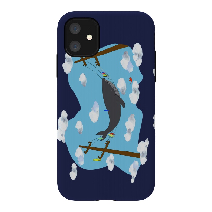 iPhone 11 StrongFit There's Not Always Room For One More ( dark blue ) by Amaya Brydon