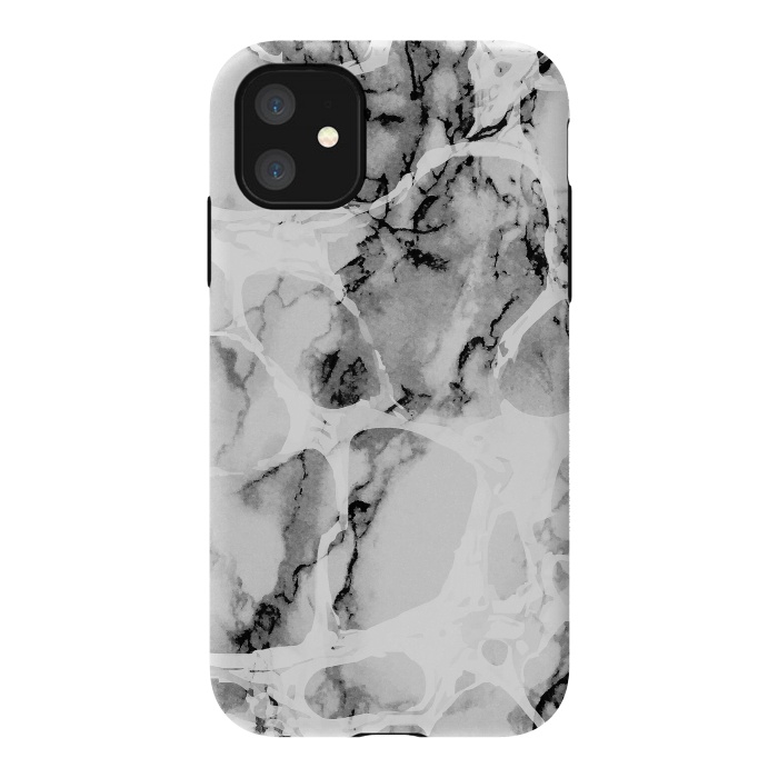 iPhone 11 StrongFit Monochrome elegant marble by Oana 