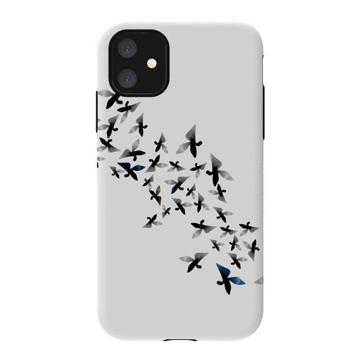 iPhone 11 StrongFit Origami Birds by Amaya Brydon