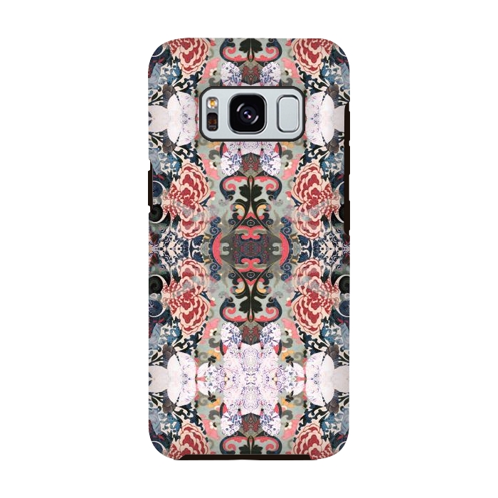 Galaxy S8 StrongFit Japanese inspired floral mandala pattern by Oana 