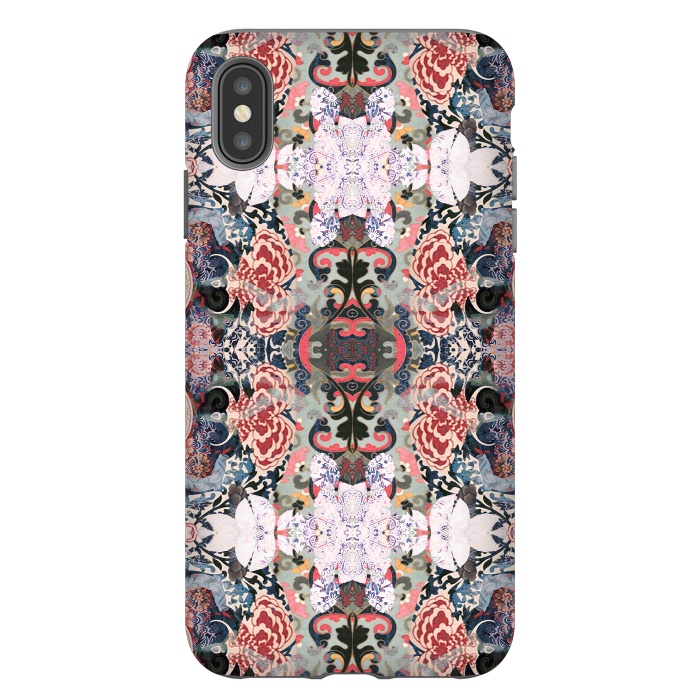 iPhone Xs Max StrongFit Japanese inspired floral mandala pattern by Oana 