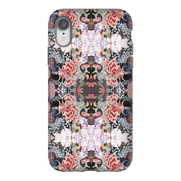 iPhone Xr StrongFit Japanese inspired floral mandala pattern by Oana 