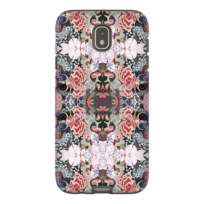 Galaxy J7 StrongFit Japanese inspired floral mandala pattern by Oana 