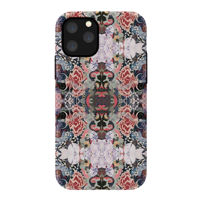 iPhone 11 Pro StrongFit Japanese inspired floral mandala pattern by Oana 
