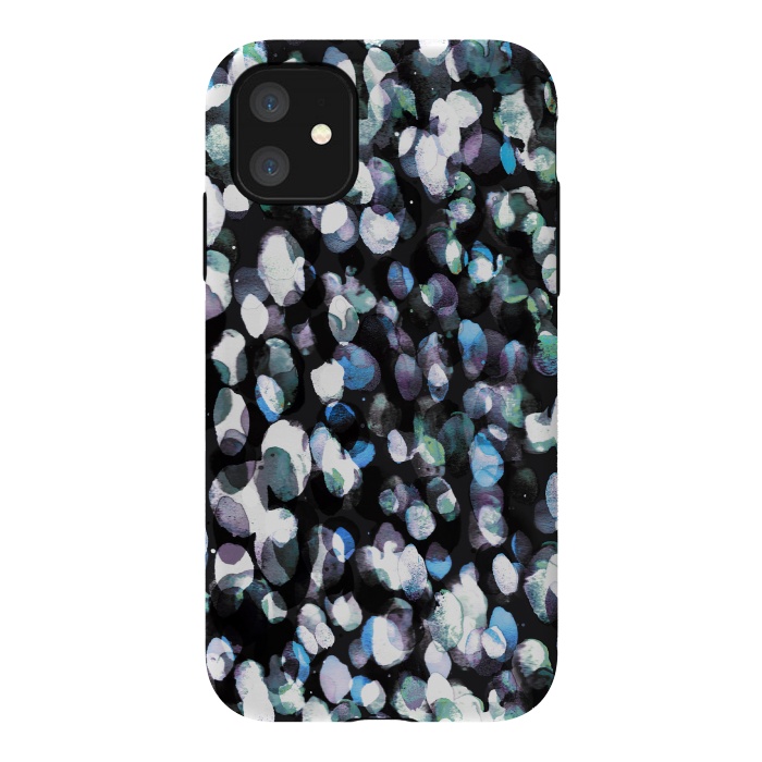 iPhone 11 StrongFit Watercolor spotted abstract art by Oana 