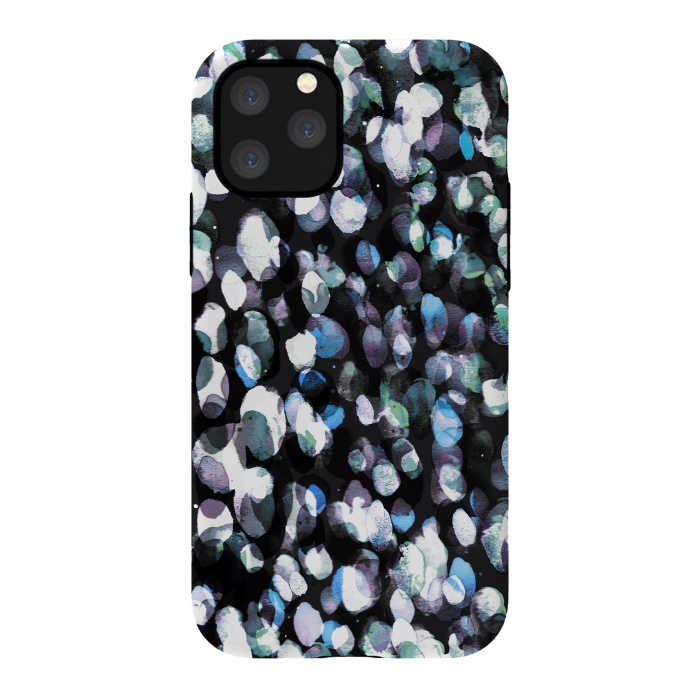 iPhone 11 Pro StrongFit Watercolor spotted abstract art by Oana 