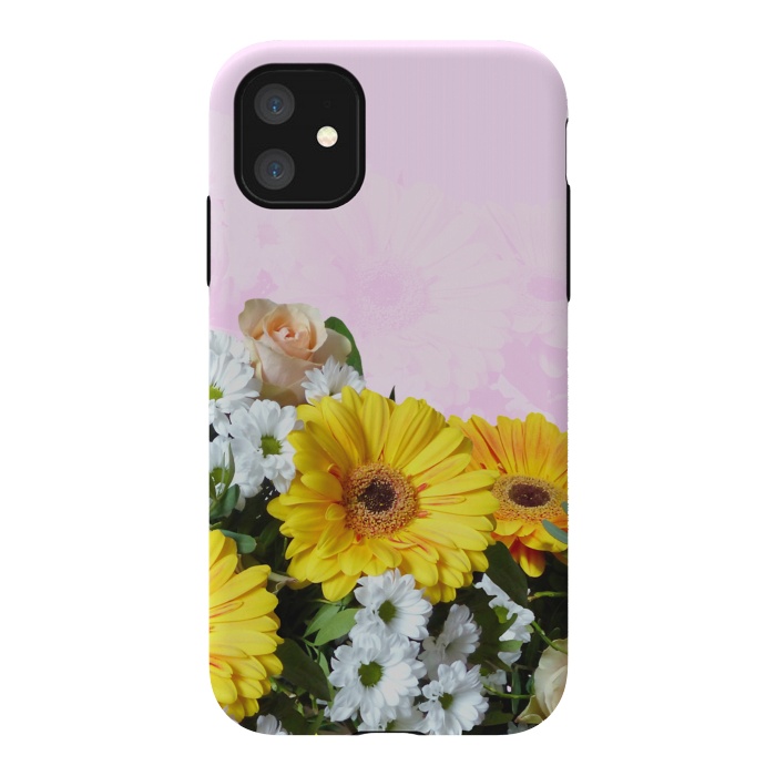 iPhone 11 StrongFit Yellow Gerbera by Creativeaxle