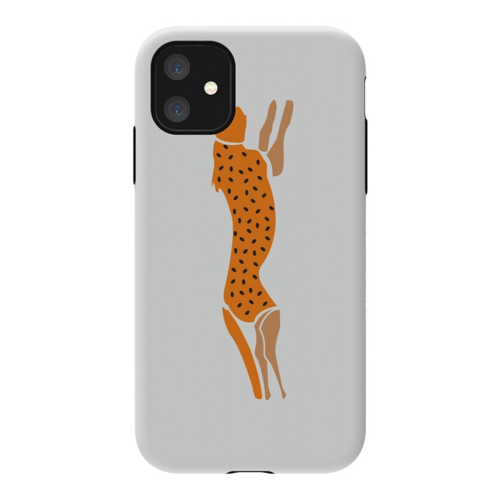 iPhone 11 StrongFit Running Cheetah by Creativeaxle
