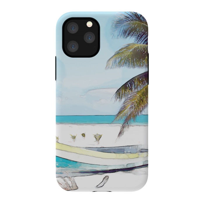 iPhone 11 Pro StrongFit Beach Boat by Creativeaxle