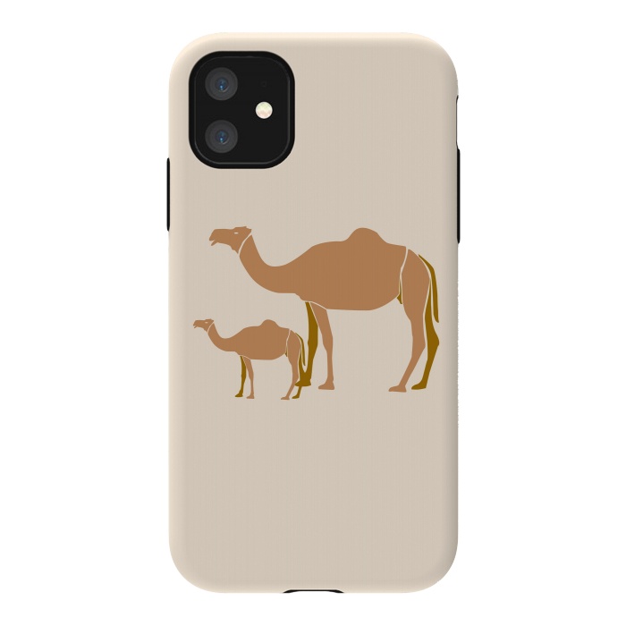 iPhone 11 StrongFit Camel Mother by Creativeaxle