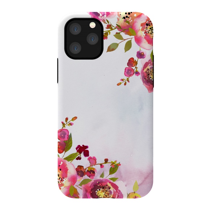 iPhone 11 Pro StrongFit Pink Florals by  Utart
