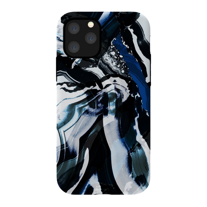 iPhone 11 Pro StrongFit Ink brushed painted marble by Oana 