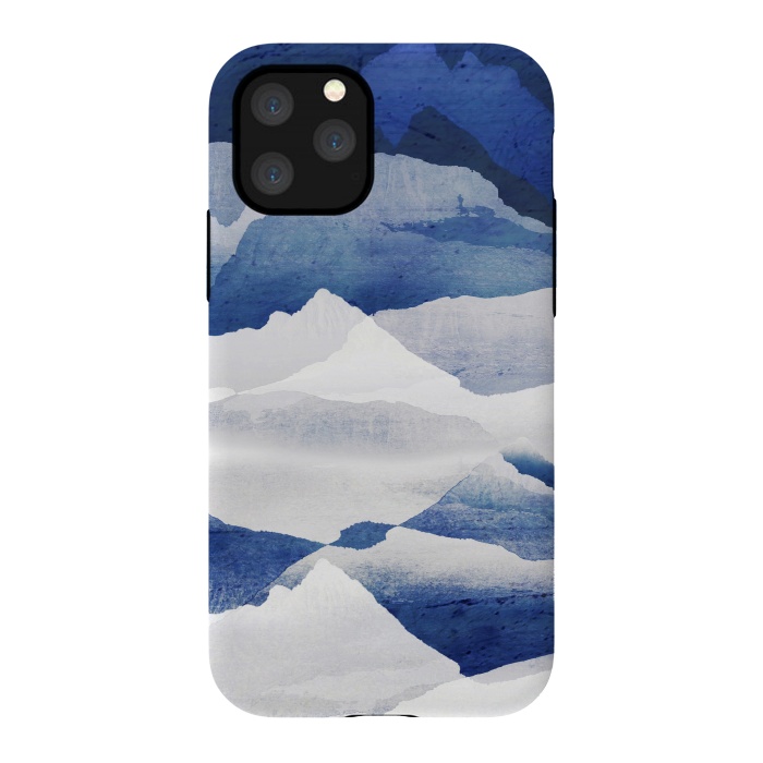 iPhone 11 Pro StrongFit Blue elegant snowy mountains by Oana 