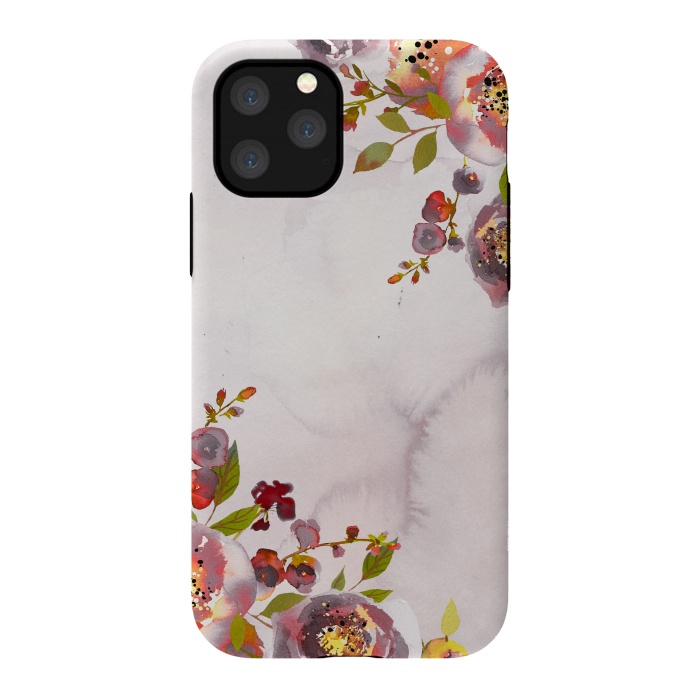 iPhone 11 Pro StrongFit Hand drawn blush florals by  Utart