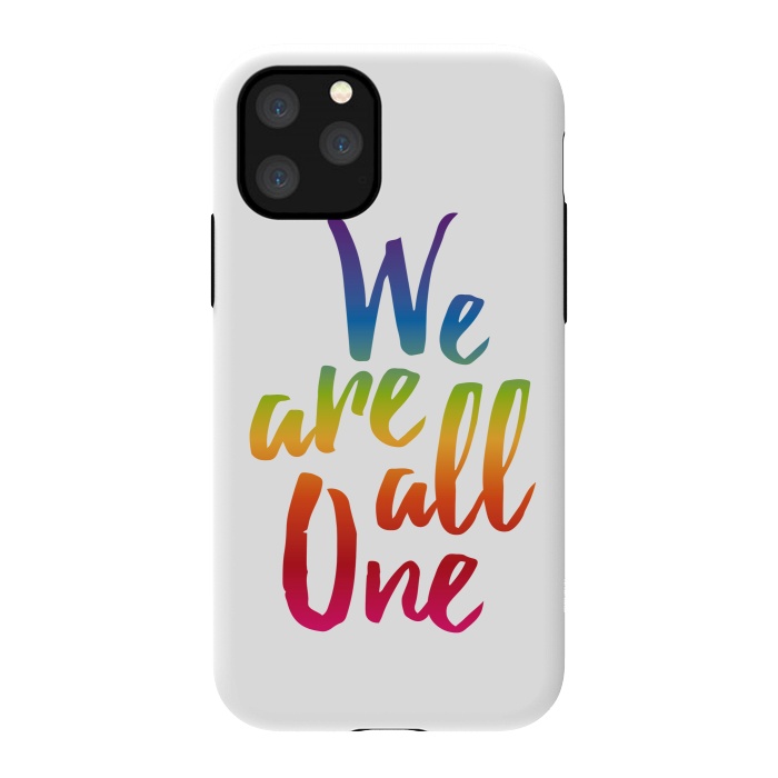 iPhone 11 Pro StrongFit We Are All One Rainbow by Majoih