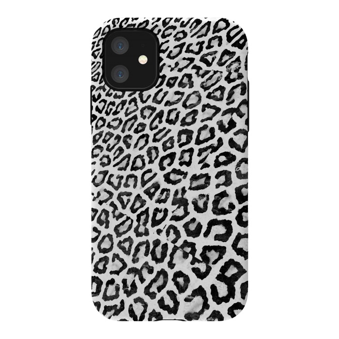 iPhone 11 StrongFit Leopard print perspective effect by Oana 