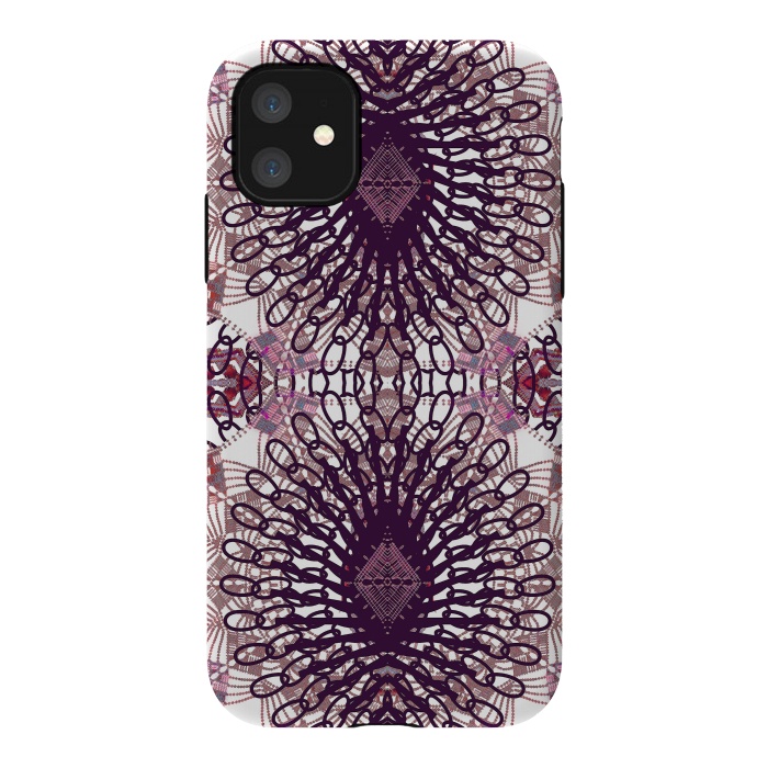 iPhone 11 StrongFit Ethnic lace and embroidery mandalas by Oana 