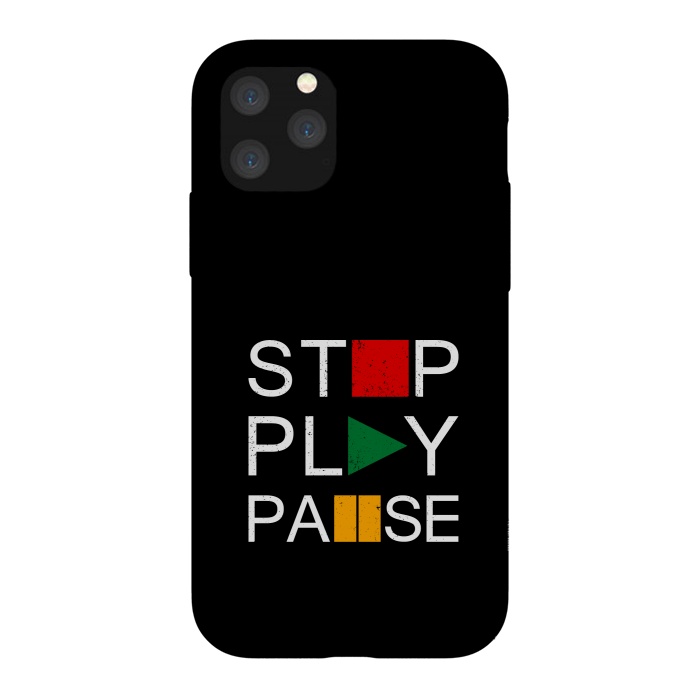iPhone 11 Pro StrongFit stop play pause by TMSarts