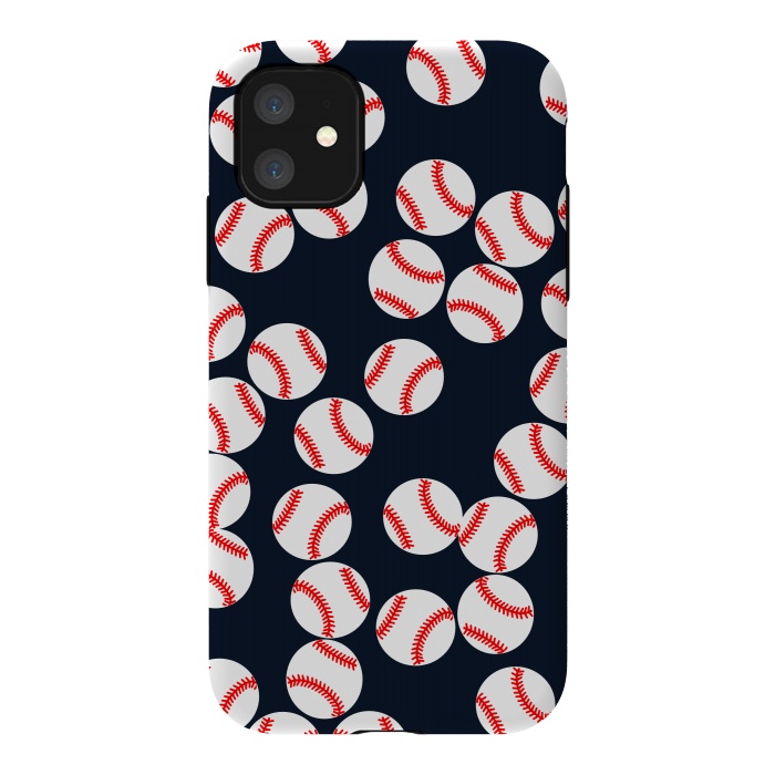 iPhone 11 StrongFit Cute Baseball Print by Karolina
