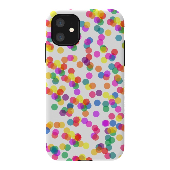 iPhone 11 StrongFit Colorful Confetti by Karolina