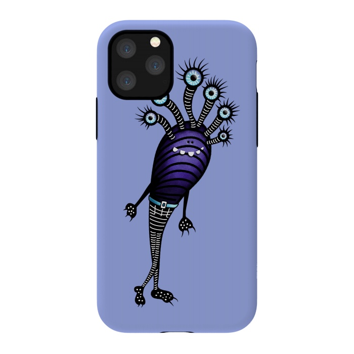 iPhone 11 Pro StrongFit Funny Monster Cartoon Creature Dressed Up by Boriana Giormova