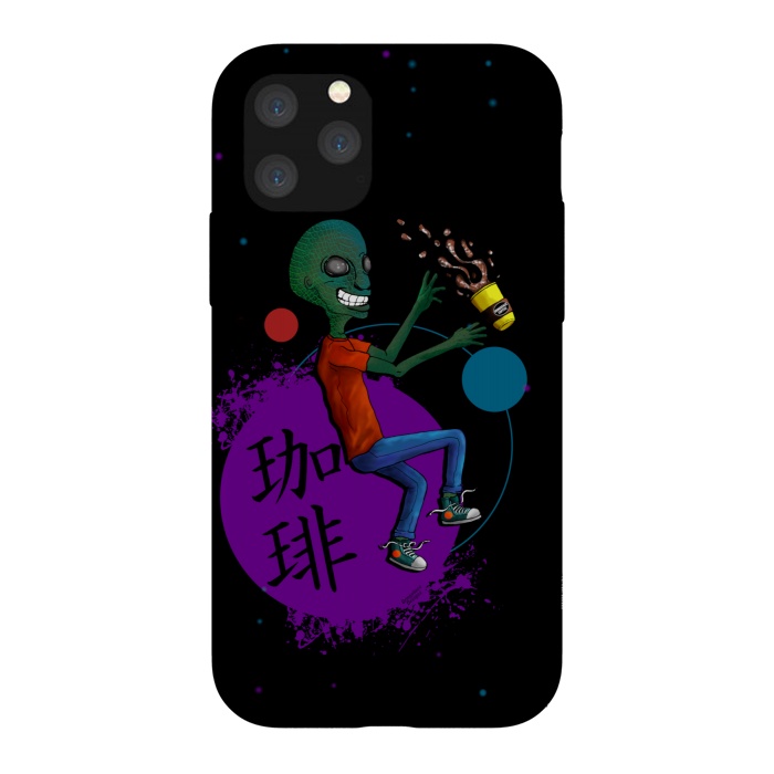 iPhone 11 Pro StrongFit Galactic Soy Latte by Gringoface Designs