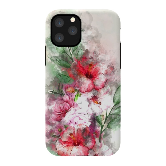 iPhone 11 Pro StrongFit Hibiscus Garden by Creativeaxle