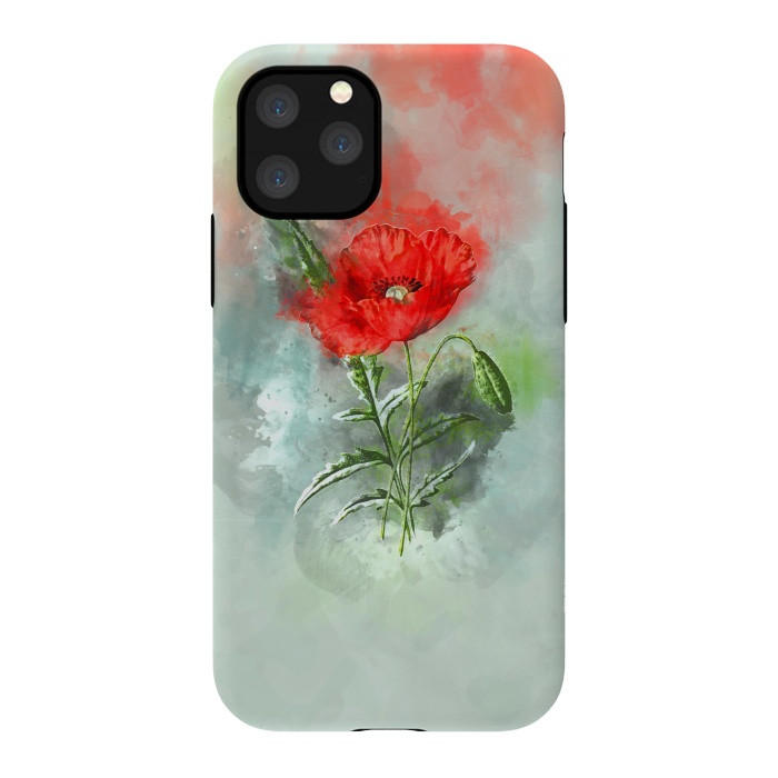 iPhone 11 Pro StrongFit Red Poppy by Creativeaxle