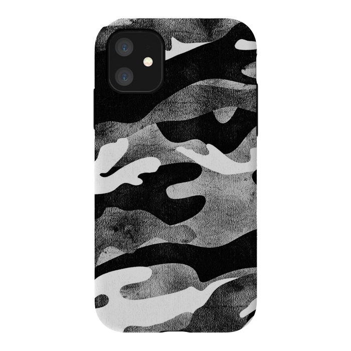 iPhone 11 StrongFit Minimal metallic camouflage by Oana 
