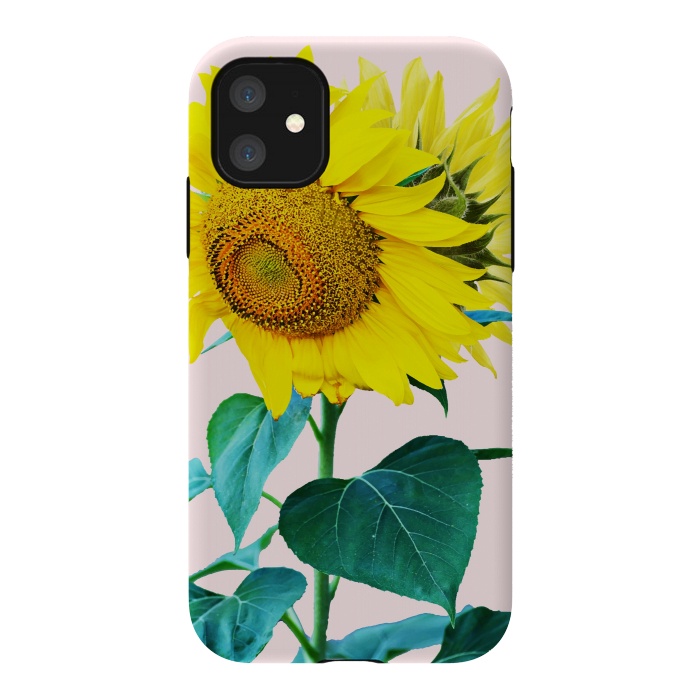 iPhone 11 StrongFit Sun Flowers by Uma Prabhakar Gokhale