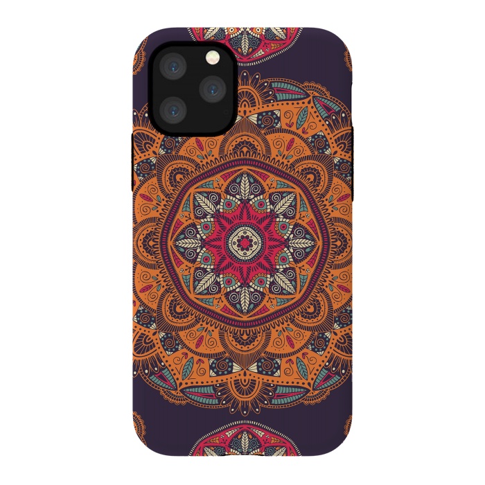 iPhone 11 Pro StrongFit Colorful Mandala 008 by Jelena Obradovic